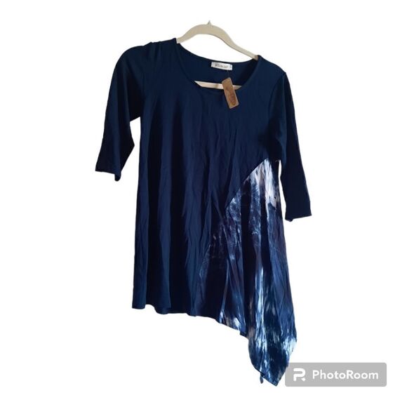 Inside Out Ella Asymmetrical Hem Tunic Top - Picture 1 of 3